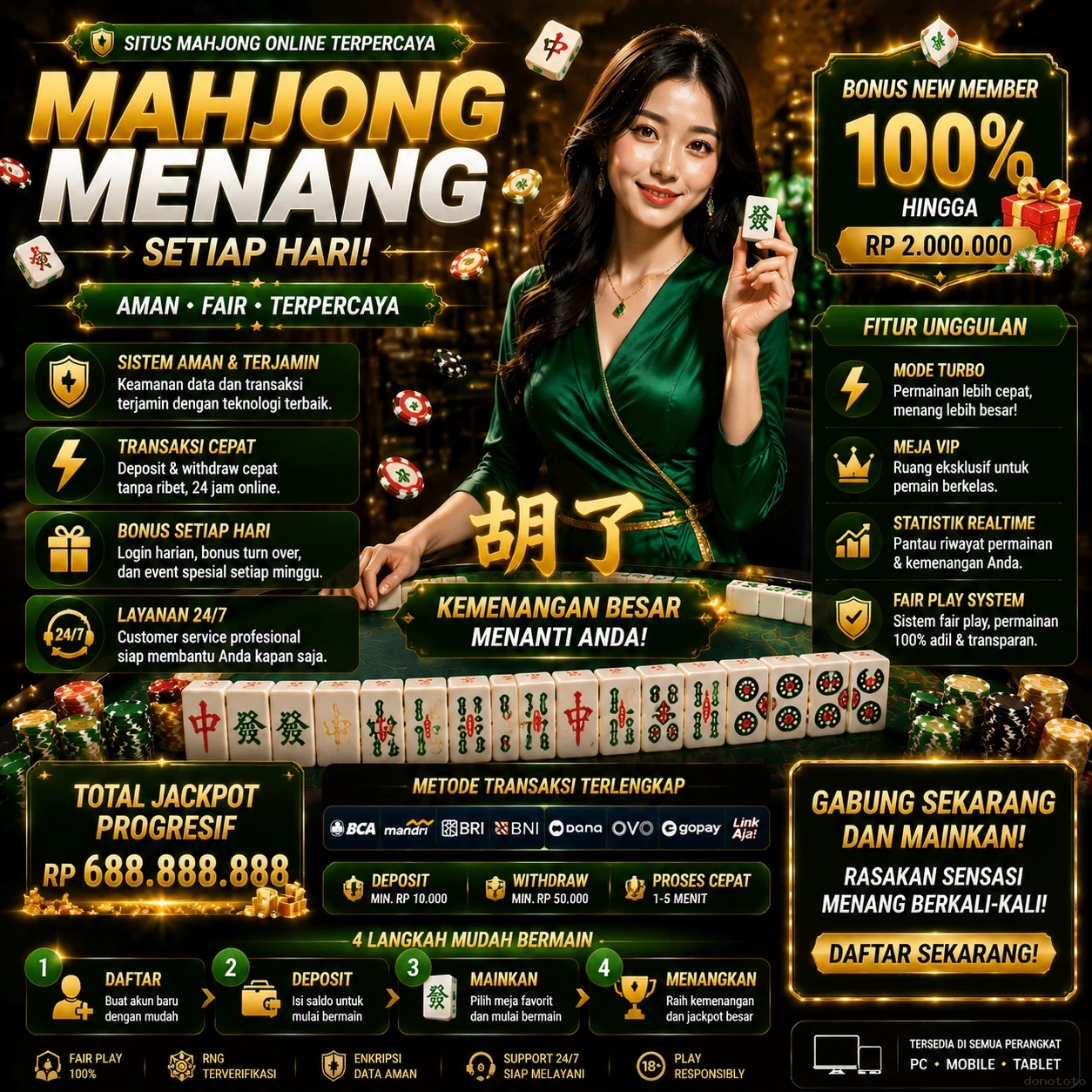 donototo Indonesia - Peningkatan performa dan UI/UX terbaru
